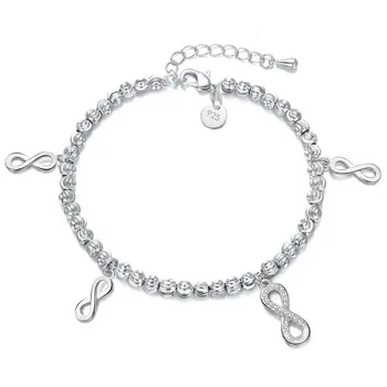 

Vintage Styles Jewelry Bangle for Ladies Fine 925 Sterling Silver with AAA Cubic Zircon White Topaz Stone Adjustable Bracelets