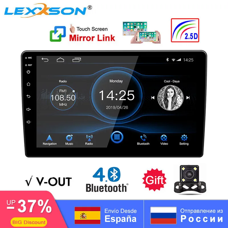 Универсальный 10 дюймов/9 дюймов 2din Android 8 1 автомобильное радио 1080P сенсорная GPS