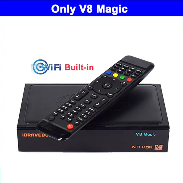 Only v8 magic IBRAVEBOX V8 Magic DVB S2 спутниковый ресивер Встроенный wifi Поддержка IP tv Stalker box Clines Испания MPEG4 H.265 Youtube ТВ Декодер - Цвет: Only v8 magic