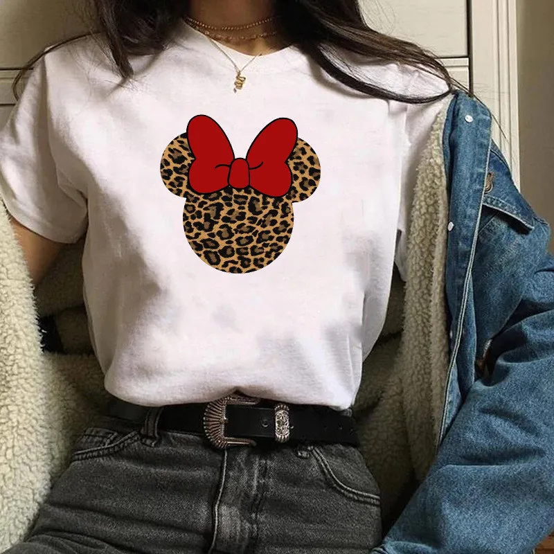 3 Каваи цветок Микки Маус уха рождественские женские футболки Harajuku модные милые Графические футболки безрукавка с принтом Женская рождественская одежда - Цвет: 3