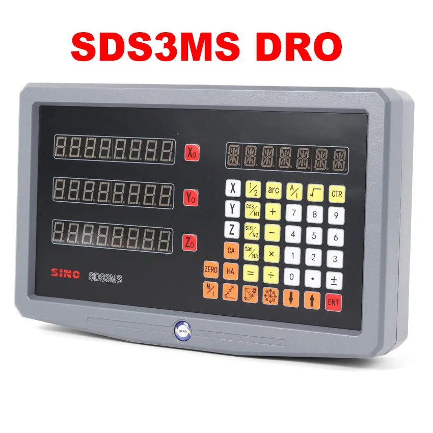 YHSINO SDS3MS Dro 세트 키트 및 3 개 선형 유리 스케일 인코더, 5U TTL 작업 스트로크 길이 100  1000mm, 3 축 디지털 판독