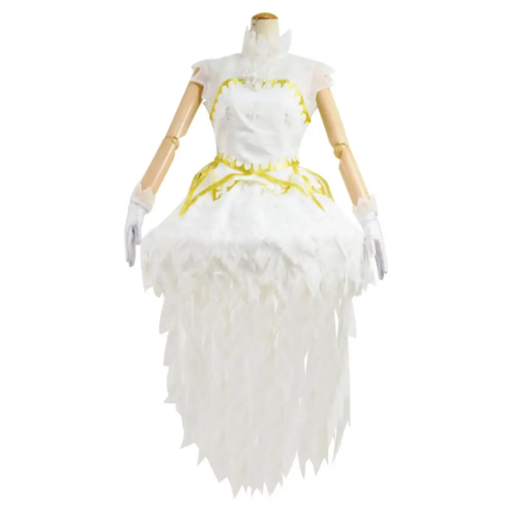 

Cossky Snow angel KINOMOTO SAKURA Cosplay Costume White Dress Women Anime Costume Outfit