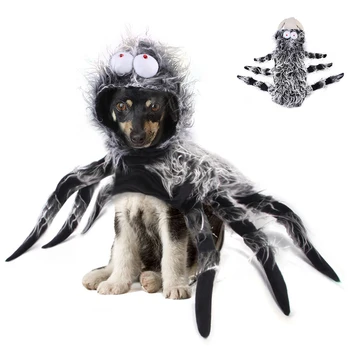 

Pet Costume Halloween Funny Big Spider Cosplay Creative Cat Large Dog Transformation Party Dress up Costume Pet Supplies