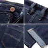 Autumn Men's Dark Blue Straight-leg Brand Jeans Classic Style Business Casual Cotton Stretch Denim Pants Male Plus Size 40 42 44 5