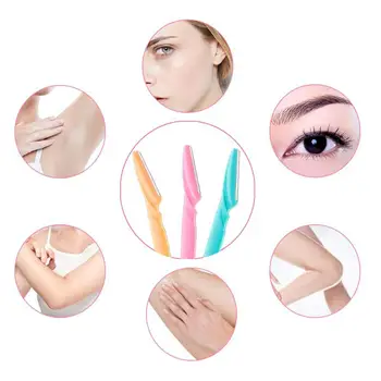 

24 Pcs Professional Trimmer Safe Blade Shaping Knife Eyebrow Blades Face Hair Removal Scraper Shaver Makeup Beauty Tools