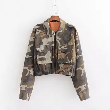 

New winter XD68-2590 European and American Fashion Short-style Camouflage Coat