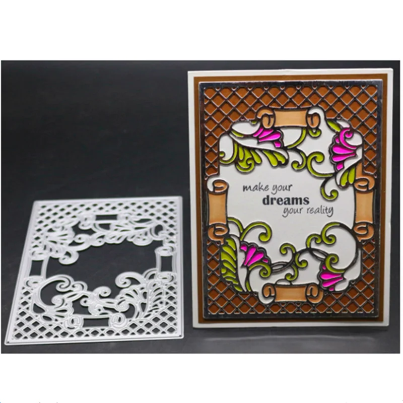 YINISE SCRAPBOOK Metal Cutting Dies For Scrapbooking Stencils BACKGROUND DIY Album Cards Making Embossing Die CUT Cuts CUTTER | Дом и сад