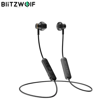 

BlitzWolf BW-BTS5 Wireless Earbuds bluetooth 5.0 Earphone HiFi Stereo AAC Magnetic Half In-ear Sports Neckband Headset with Mic