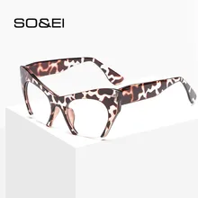SO& EI, новая мода, Ретро стиль, половинная оправа, кошачий глаз, женские очки, оправа, может быть оснащена близорукостью, линзы по рецепту, мужские очки, оправа