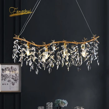 

Modern LED Crystal Chandelier for Living Room Luster Chandelier Hotel Hall Indoor Decor Restaurant Nordic Hanging Lamp Lighting