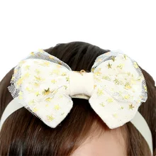 Корейский стиль, стиль, Звездный бант, Детские аксессуары для волос для маленьких девочек, повязка на голову