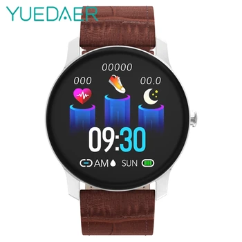 

YUEDAER Bluetooth Wrist Smart Watch Men Multi Sport smartwatch Full Screen Touch Smart Watch With Leather Strap 200mAh Battery