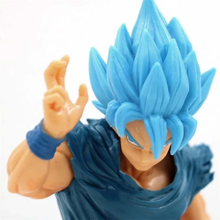 Аниме игрушка 20 юбилей Супер Saiyan люди Бог синих волос солнце Wukong в коробке гаражный комплект