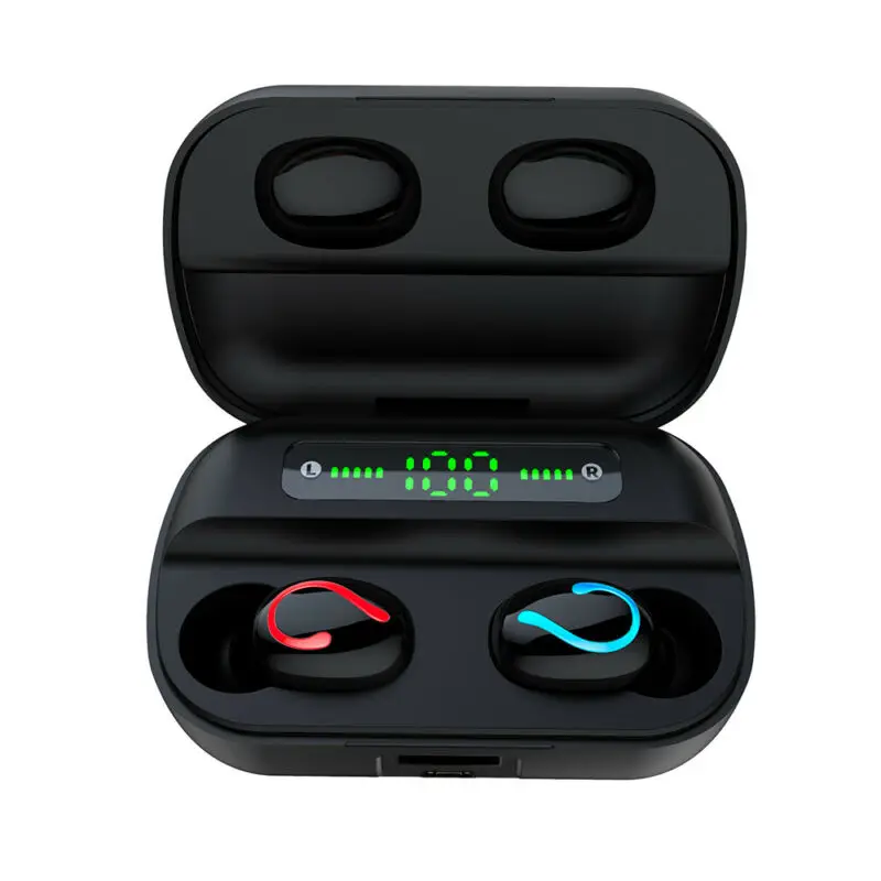 Q82 TWS With Mic Wireless Digital Display Headsets Bluetooth Earphone Power Bank Stereo Sport Gaming Earphone