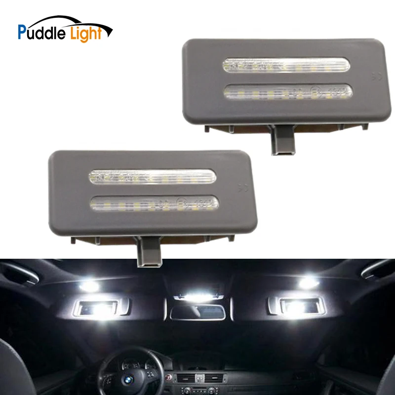 

2pcs Error Free Led Vanity Mirror Visor Light For Bmw E60 E61 E90 E91 E92 E70 E71 E72 E84 Interior Reading Map Light