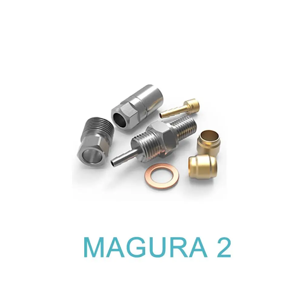MAGURA 2 Велосипедные гидравлические шланговые переходники для Magura Shimano Formula SRAM Avid Olive соединительная вставка и адаптер - Цвет: MAGURA 2