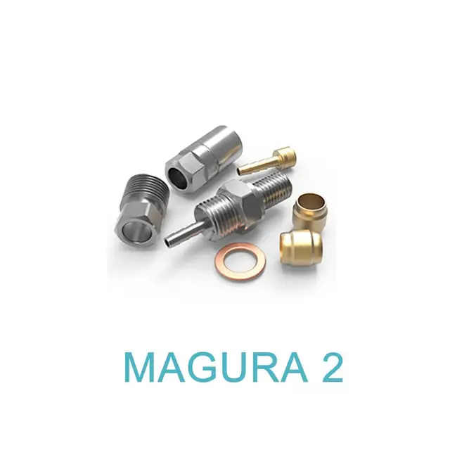 Conjunto de adaptador hidráulicos bremsschlauch adecuado para Magura