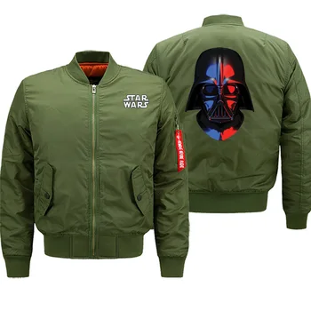 

Winter Hot Sale Darth Vader Coat Thick Jackets Men Streetwear Bomber Casual Jacket Motorcycle Warm Clothing Military