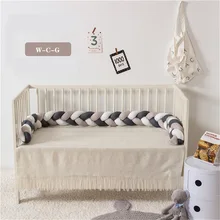 Special Offers 2.2M Three-ply Woven Bed Girth Crotch Cot Infant Room Decor Crib Protector Pacification Toy Weaving Knot for Kids Stuff Bedding Special Offers 2.2M Three-ply Woven Bed Girth Crotch Cot Infant Room Decor Crib Protector Pacification Toy Weaving Knot for Kids Stuff Bedding