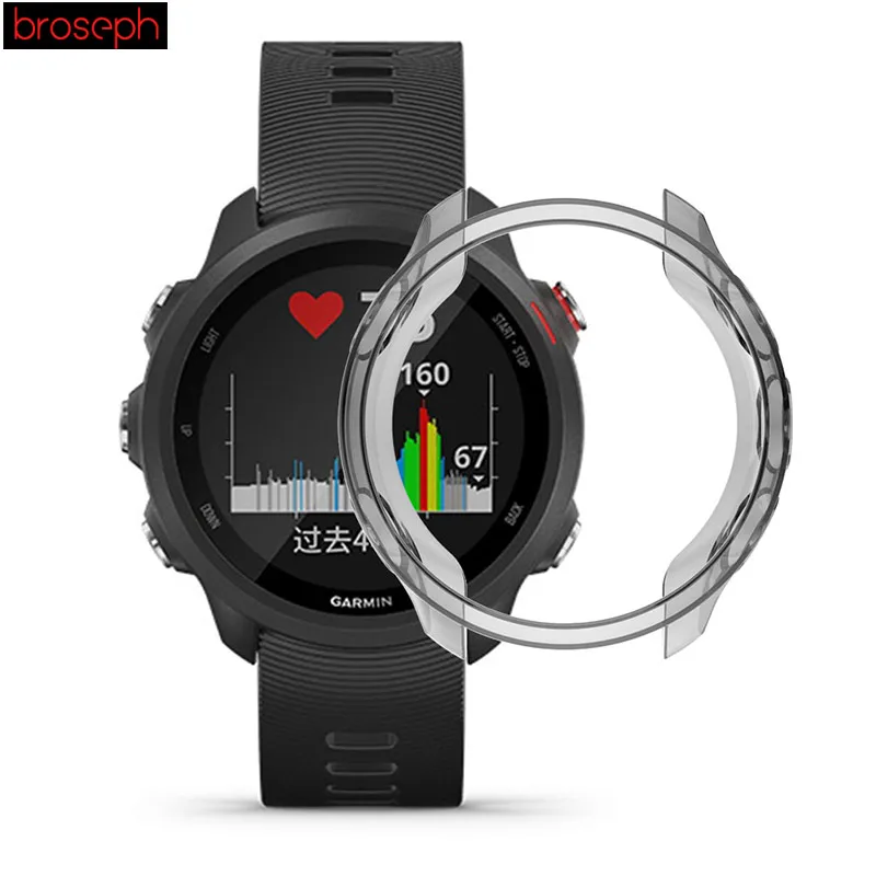 Мягкий ТПУ защитный чехол для часов Garmin Forerunner 245, полупрозрачный защитный чехол для часов, аксессуары для умных часов