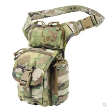 Outdoor Sports Tactics Multifunctional Chest Bag Crotch Bag Leg Bag Satchel MOLLE System Large Capacity Camouflage Bag