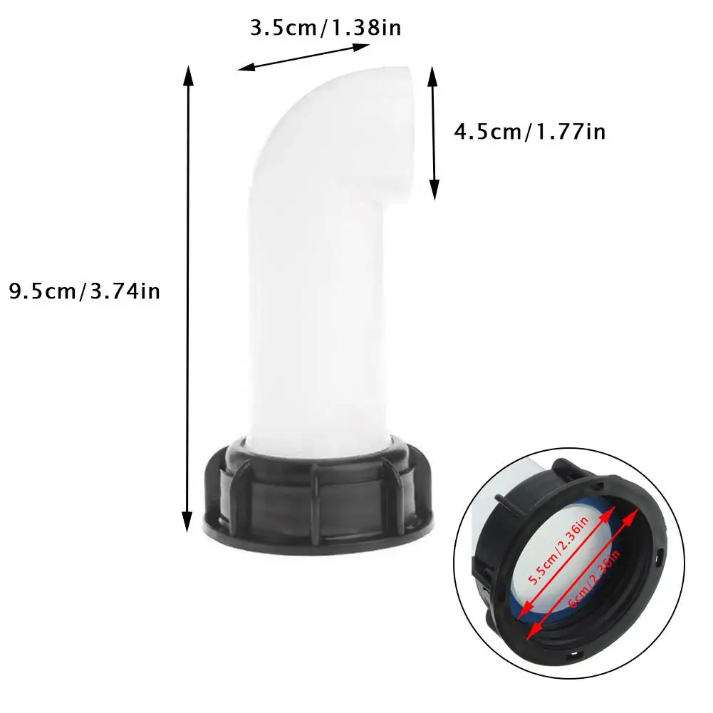IBC Thread Tank Adapter Extension Drain Spout Hose Water Tank Nozzle Tap Cap Valve Fitting For Home Garden Water Connectors #W0