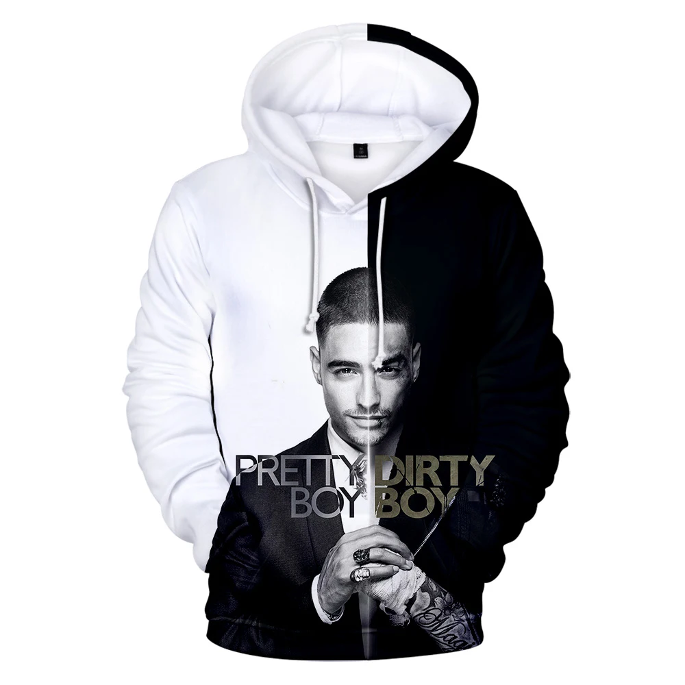 Hot singer maluma 3D Hoodies Sweatshirts in men/women autumn Winter warm long sleeve Tracksuits Pullovers youth high street tops | Мужская