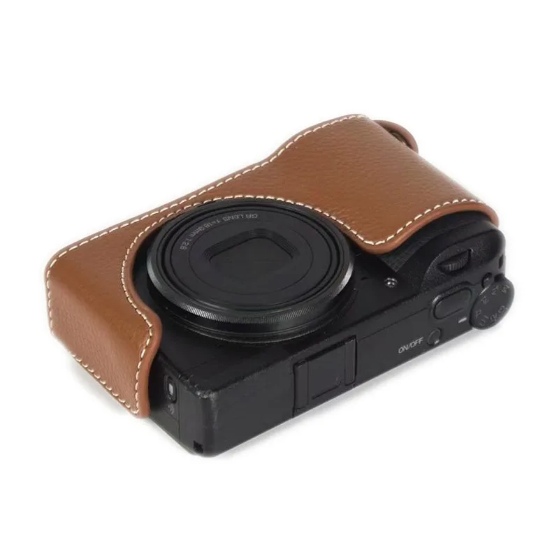 Камера защита для основы для Ricoh GR III GR3 кожаный защитный кожух