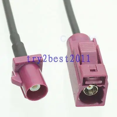 DHL/EMS 10 комплектов RG174 Fakra D 4004 штекер SMB pin-D jack pin RF гибкий соединительный кабель 2,5 M-C1