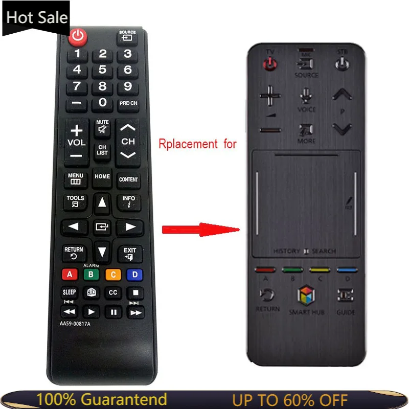 Telecomando Aa59-00817A Uso Sostitutivo Per Samsung 3D Smart Tv Ua55F8000J Ua46F6400Aj Touch Control Remoto Aa59-00767A