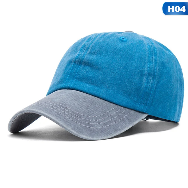 Бейсболка Для Гольфа джинсовая винтажная бейсболка Регулируемая шапка "хип-хоп" Горячая унисекс