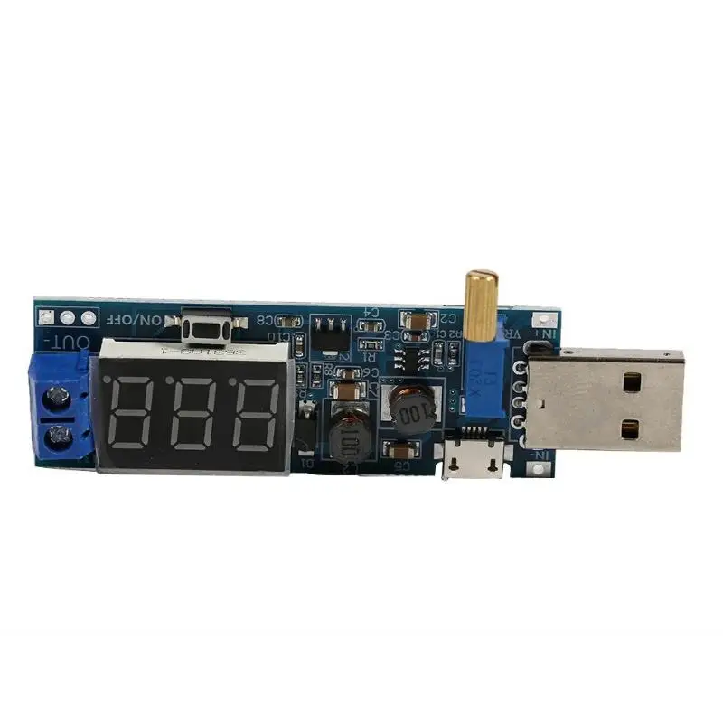 Повышающий блок питания 5 В 3 9 12 24 USB Регулируемый повышающий преобразователь
