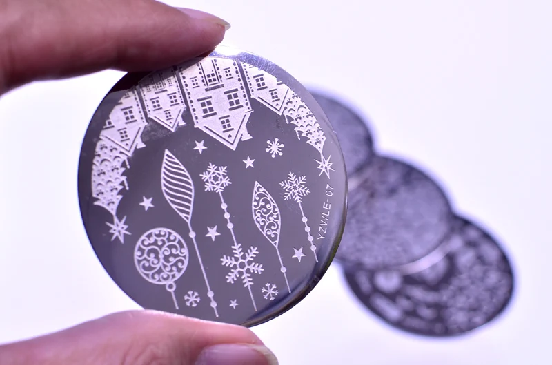 YZWLE 1 PC Nail Art Stamp Nail Stamping Template Flower Geometry Animals DIY Nail Designs Manicure Image Plate Stencil