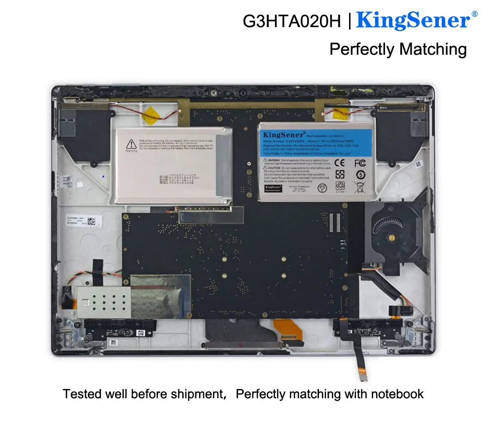 KingSener-Bateria Tela para Microsoft Surface Livro 1,