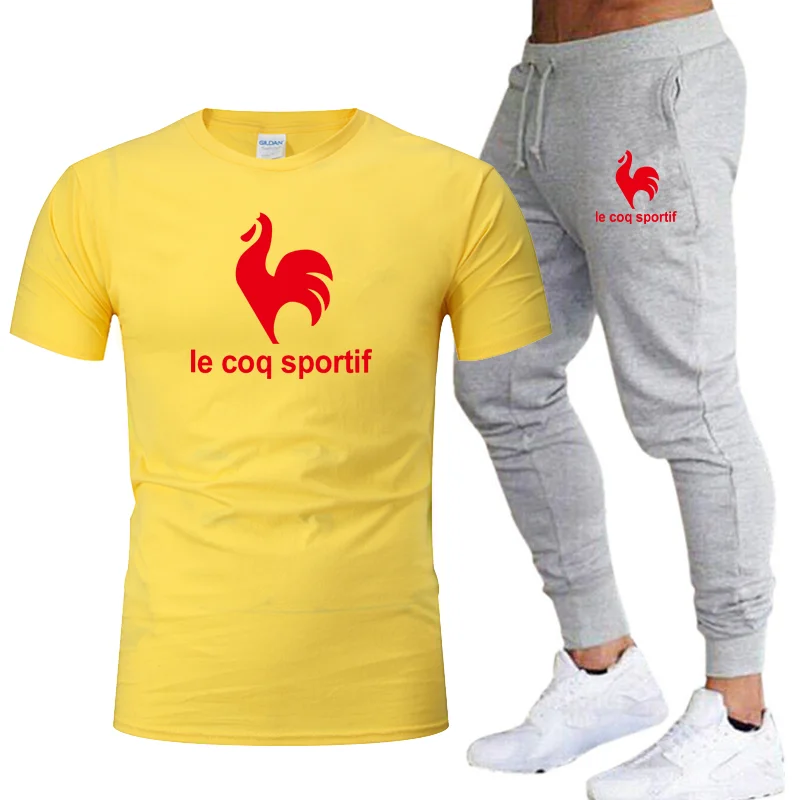 

2020 new men's sports suit jogging pants summer men's short T-shirt trousers casual wear short sleeve sportswear men's brand