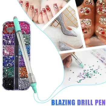 

New Electric Drill Pen Multifunctional Point Drill DIY Manual Point Drill Pen Manicurenail Art Tools Uv Gel Manicure Tool Set