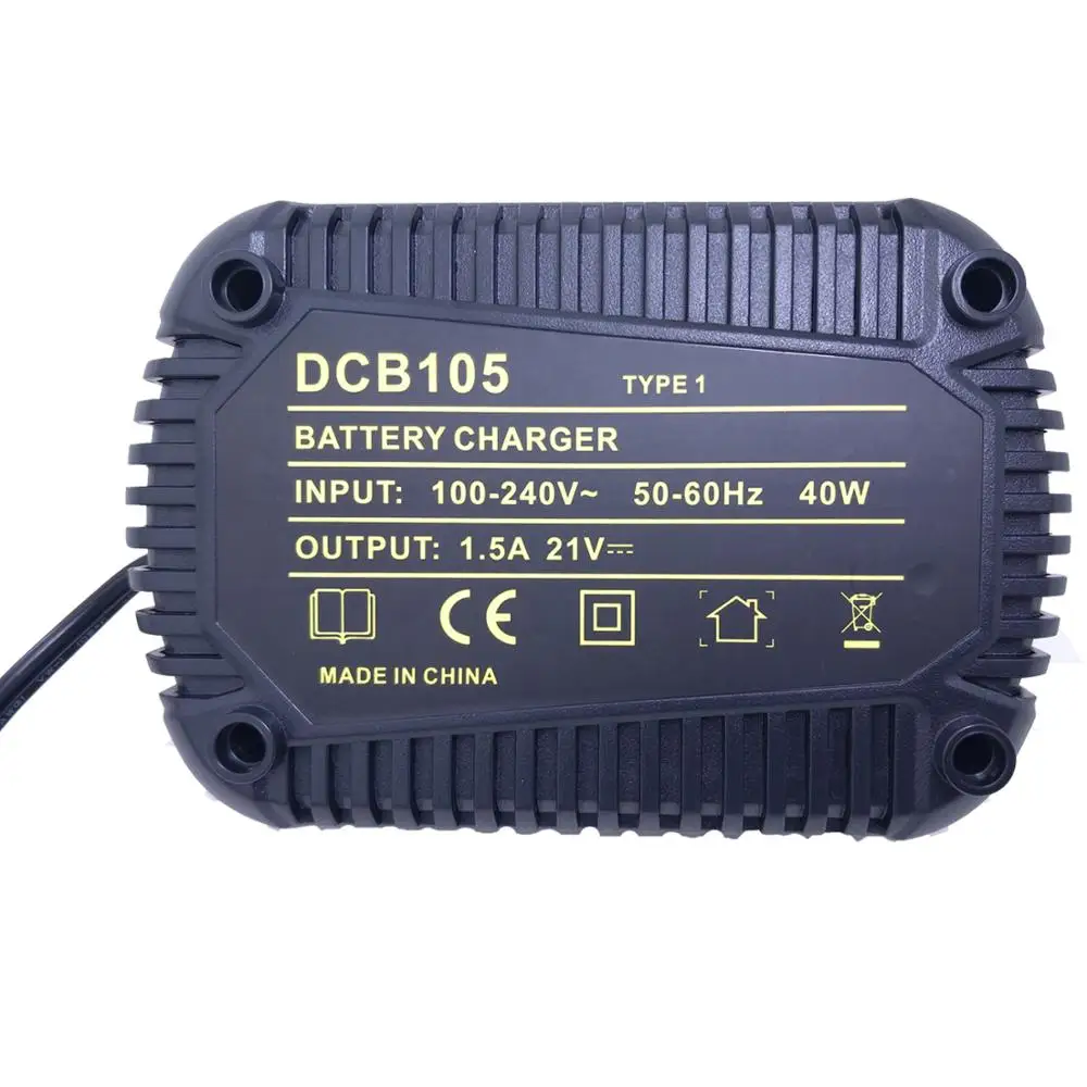 Для DewaltLi-ion зарядное устройство 10,8 V 12V 14,4 V 20V MAX Batterie DCB105 DCB101 DCB120/DCB200/DCB201/DCB180/DCB182