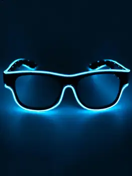 

LED Glasses Halloween Atmosphere Wireless Luminous Glasses Rechargeable Usb Nightclub Bar Party Gifts Festival Party Decoration