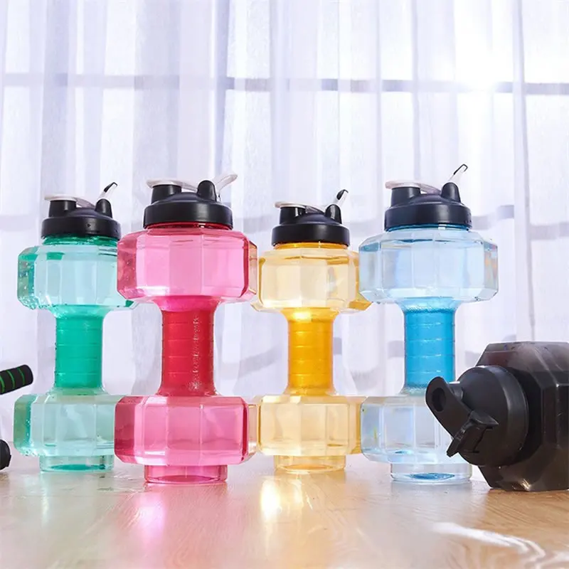 Upspirit 2.5L гантели спортивные пластиковые бутылки высокой емкости воды питьевой чайник Портативный Открытый тур Протеин шейкер посуда для напитков