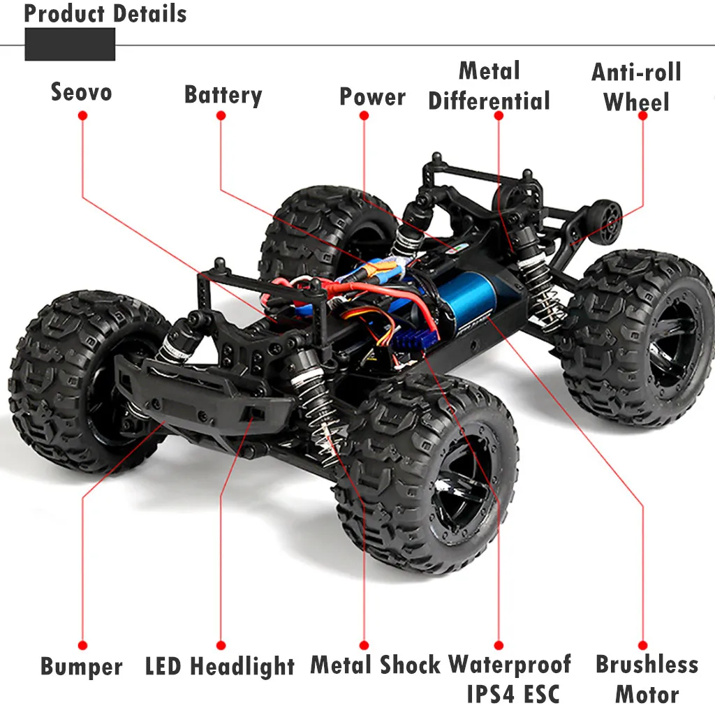 SG1601 1/16 2,4G 4WD 45км/ч Высокая Скорость бесколлекторный гоночный гусеничный RC внедорожных автомобилей детские игрушки brinquedos juguetes игрушки в новом стиле