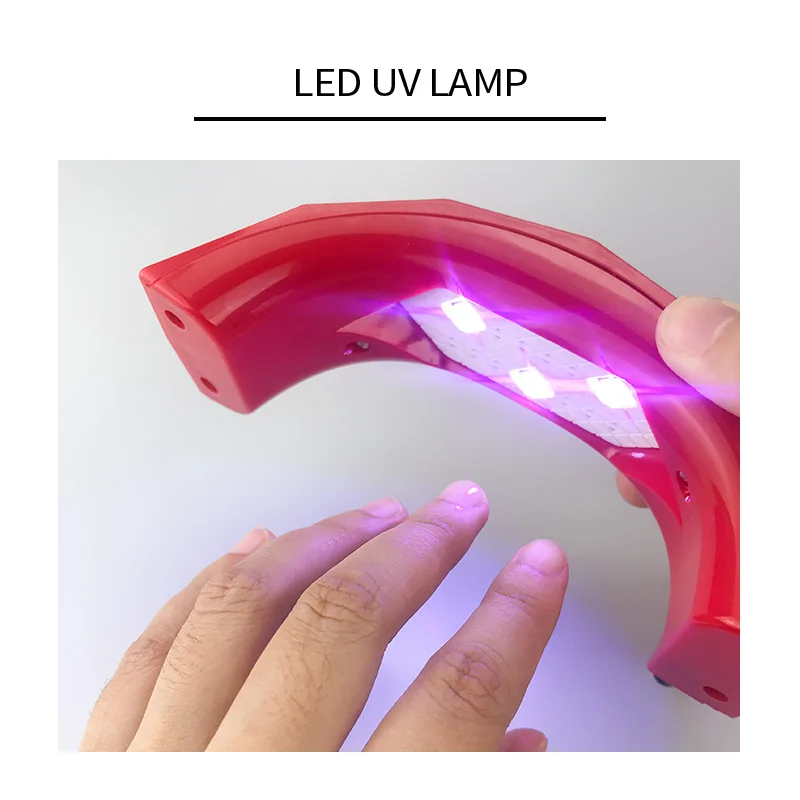 9 Вт лампа для сушки лака ногтей USB сушилка Радужный маникюрный гель мини