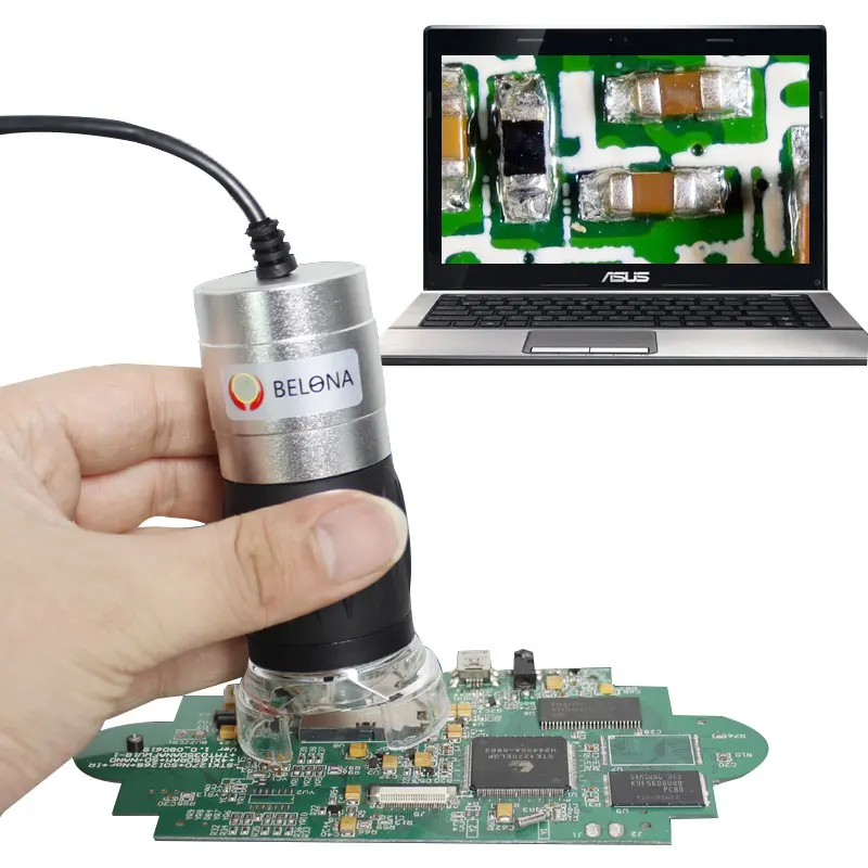 2.1MP Full Metal LED Handheld Digital Microscope 40X 200X USB Electronic Magnifying Glass with