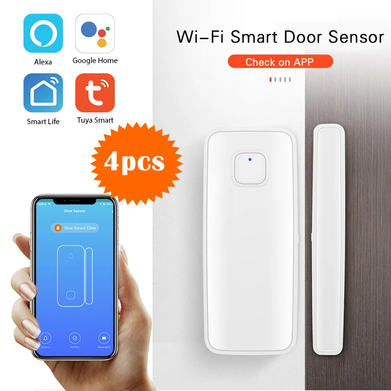wifi door sensor google home