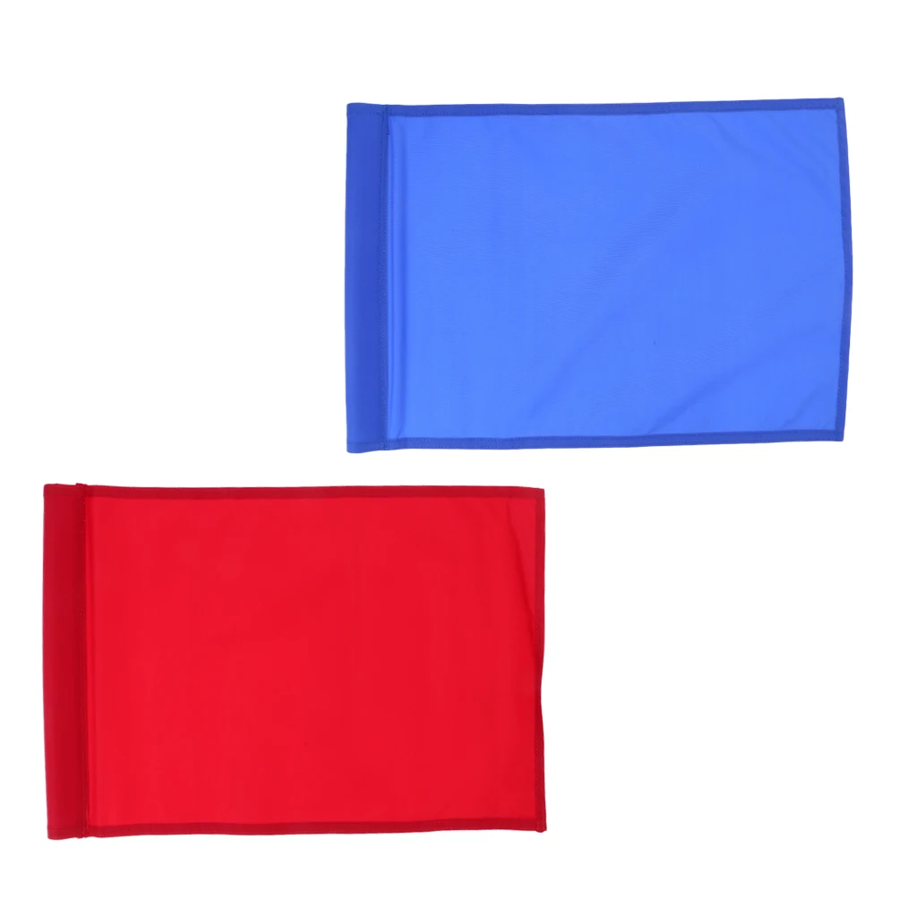 2Pcs Golf Flag, Golf Putting Green Flag, Backyard Practice Golf Hole Pole Cup Flag Nylon Putting Green Flag