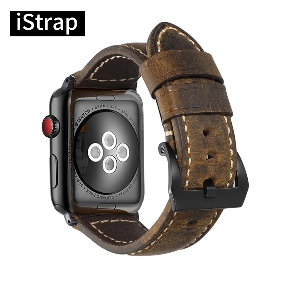 Ремешок для часов iStrap серебристо-черные Ремешки наручных ручная работа браслет