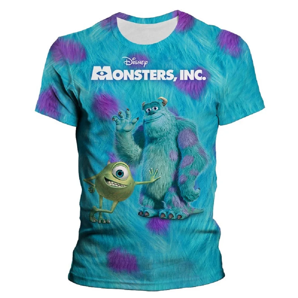 Футболка Monsters Inc 11 Мужская с 3D принтом в стиле Харадзюку Детская футболка