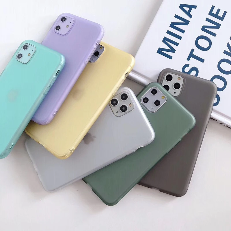 Сплошной цвет жидкий силиконовый мягкий чехол для телефона iPhone 11 Pro XS MAX XR 6S 7 8 Plus
