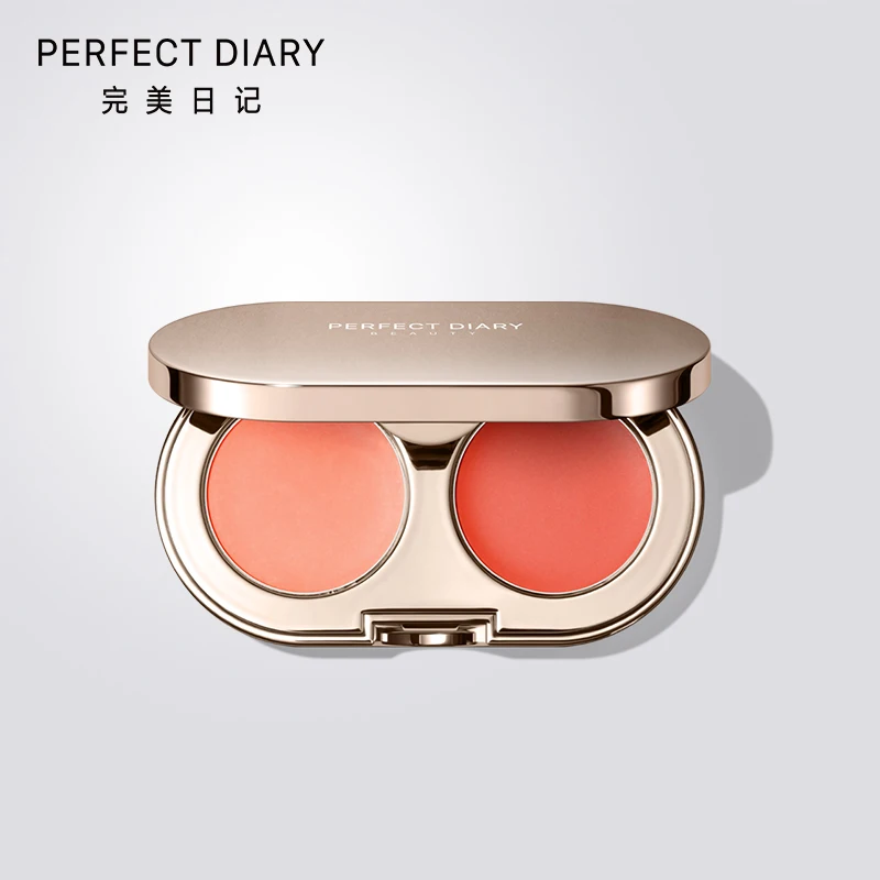 

Perfect Diary Cream Blush Palette Soft Shimmer Peach Blusher For Face Moisturizing Mousse Make Up Blush For Cheeks Makeup