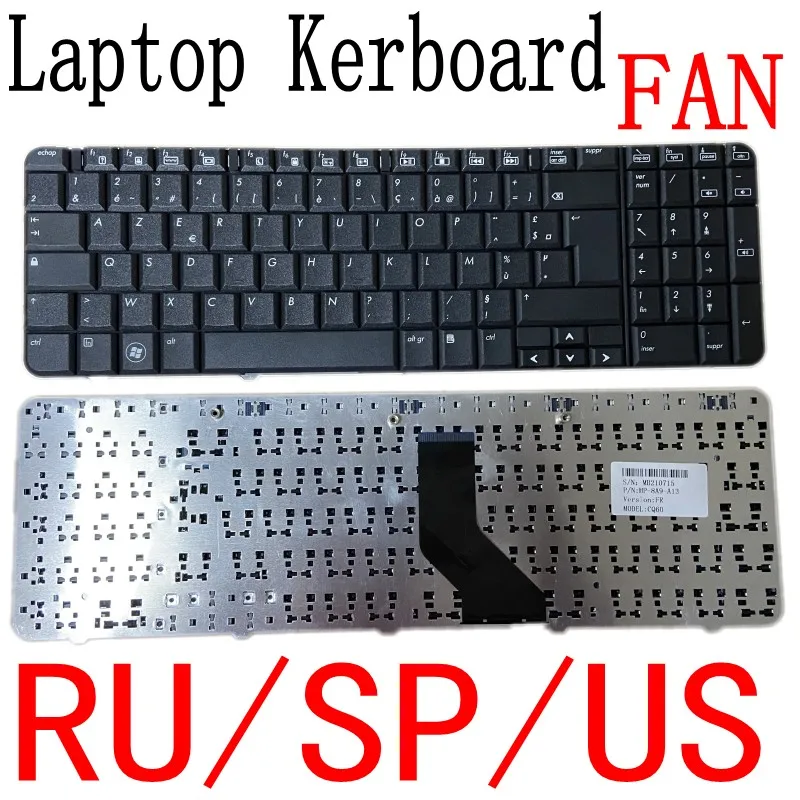 

Клавиатура Teclado для ноутбука HP Compaq Presario CQ60-115EO CQ60-116EO CQ60-117EO CQ60-120 черный