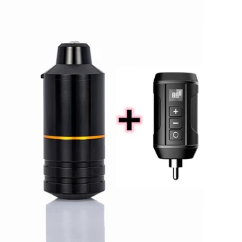 

2020 Newesrt 38MM Diameter Grip Rotary Tattoo Machine Short Pen Swiss Motor With Mini Wireless Power For Liner Shader